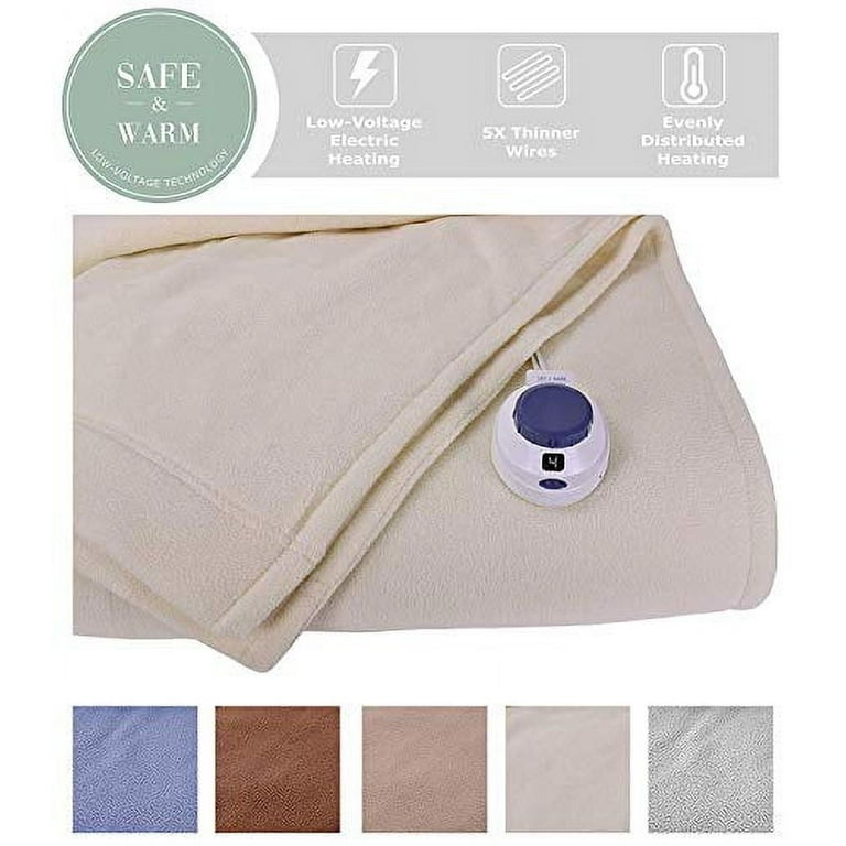 Perfect fit low voltage microfleece warming blanket sale