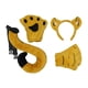 thumbnail image 5 of Conjunto de disfraces de animales, disfraz de animal, cola, Halloween, cosplay, fiesta, aro para el pelo Amarillo, 5 of 9