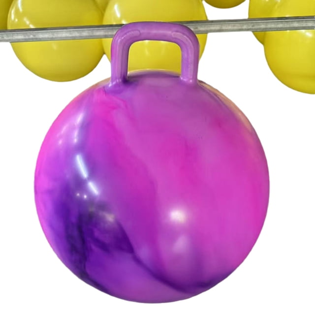 Bewildely Pelotas saltarinas para el desarrollo físico activo de los niños: mejora del equilibrio mediante el rebote enérgico. Juegos de césped rosa morado