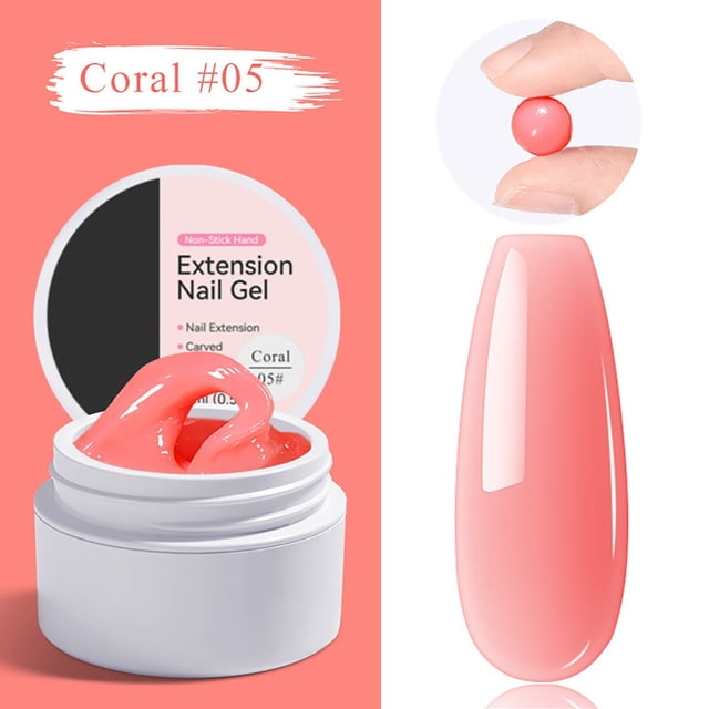 WIFKLSIIPG Nail Extension Gel Non Sticky Nail Extension Gel Kit Sculptable & Carvable Odorless /LED Extendable Gel for Acrylic Nails DIY Home Manicure