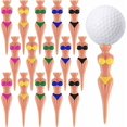 thumbnail image 3 of facefd 15 Pieces Golf Ball Tee Nail Professional Woman Body Shaped Stabilizer Base Golfing Tees Sport Fitting Training Device, 3 of 5