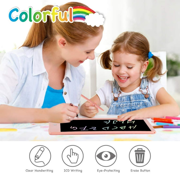 LCD Writing Tablet 10 inch, Colorful Doodle Board Drawing Pad for Kids, Drawing Board Writing Board Drawing Tablet, Educational Christmas Girls Toys