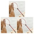 thumbnail image 2 of mmirethe 1/2/3/5 Fishing Net Aluminum Extensible Telescopic Pole Handle Knotless Mesh Red 3PCS, 2 of 6