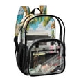 thumbnail image 5 of Iauyy Clear Backpack Heavy Duty PVC Transparent Backpack for College Workplace, Beach Turtle, 5 of 8