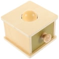 thumbnail image 4 of 1 Set of Object Box with Ball Toy Permanence Box Toy Wooden Learning Activities Toy, 4 of 4