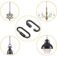 thumbnail image 4 of 10 Pack D Shape Chain Locking 4MM Chain Quick Link Connector Black, 4 of 4