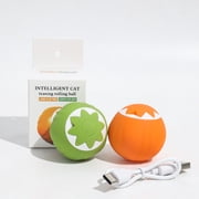 SIfdSeng Intéractive Chat Activité Jouet Jouet de chat Cute Pumpkin Roulement automatique pour chats intérieurs Jouets de dents pour chiots Jouets d'extérieur de petite race Jouets pour chiens extérieurs