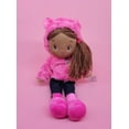 thumbnail image 3 of Cute Rag Doll Luvy 16" Brown/Fuschia, 3 of 6