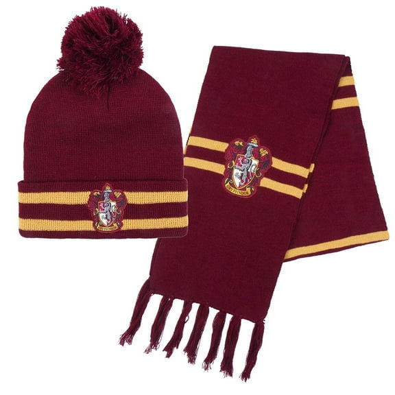 Harry Potter Childrens/Kids Gryffindor Hat And Scarf Set (One Size) (Red/Gold)