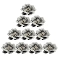 thumbnail image 1 of 10x Apliques de adornos de cabezas de flores de camelia de gamuza para Gris Sunnimix Cabeza de la flor del camelia, 1 of 8