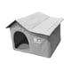 thumbnail image 4 of Caseta Exterior para Gatos, Tienda de Campaña Protectora Contra El Viento, Refugio Cálido para Mascotas para El Invierno, Ideal para Patios, Jardines, 4 of 7
