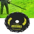thumbnail image 1 of Circular Saw Blade, Right Angle Chain Disc Alloy Steel Angle Grinder Grinding Shaping Attachment Circular Chainsaw Wheel For Wood Plastic Carving Shaping, 1 of 8