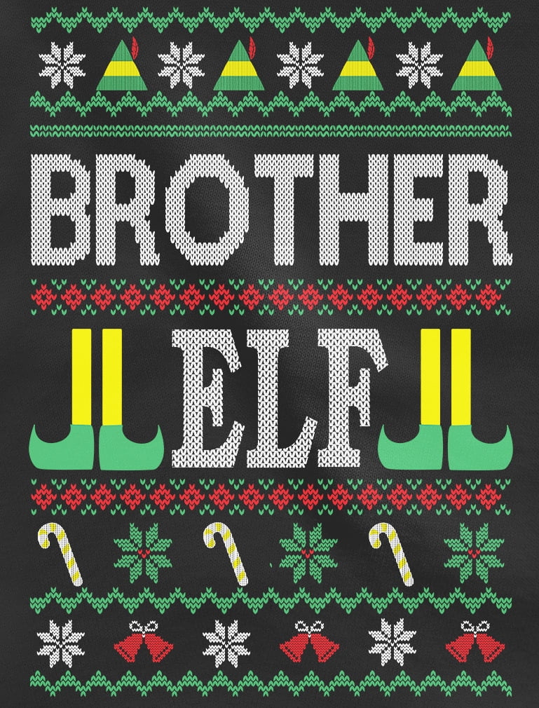 Tstars Boys Ugly Christmas Elf Family Elf Kids Christmas Gift Humor Holiday T-Shirt, Big Boys