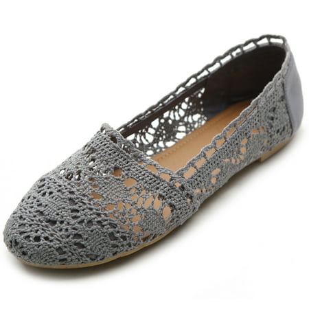 

Ollio Womens Shoe Lace Ballet Breathable Flat ZM1023
