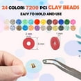 thumbnail image 2 of Gogcaro Clay Beads Bracelet Making Kit, 7200 Pcs 2 Boxes Friendship Bracelet kit with Letter Beads DIY Arts and Crafts for Jewelry Making Supplies Beginners Gifts for Girls Adults, 2 of 7