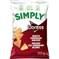 thumbnail image 1 of Simply Doritos chips tortilla aromatisées Nacho au cheddar blanc, 1 of 9