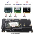 thumbnail image 7 of Xiwai Enclosure Combo M.2 NGFF B-key mSATA SSD to SATA 3.0 Adapter Converter Case Enclosure with Switch, 7 of 7