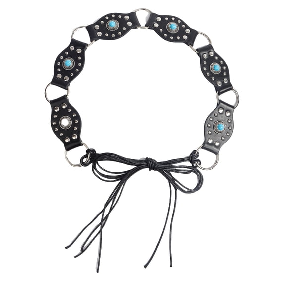 Fashion Bohemian Waist Belt Adjustable Western Disc Belt for Women Party Dress