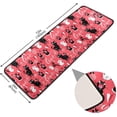 thumbnail image 2 of SKYSONIC 2'X6' Funny Loving Cats Hearts Runner Rug with Rubber Backing, Pink Cute Red Non Slip Entryway Rug Runner Washable Soft Area Rug Carpet for Hallway Bedroom Kitchen Decor, 2 of 6