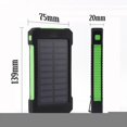 thumbnail image 2 of iMeshbean Solar Charger, 10000mAh Solar Power Bank with Dual USB, External Backup Battery Pack Solar Panel Cellphone Charger(Green), 2 of 3