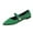 Green, variant on Women's Fashion Casual Spring Style Solid Color Shallow Mouth Outdoor Wear All-Match One-Foot Loafers Flat Bottom Moccasins Shoes Green Size 6.5