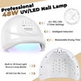 thumbnail image 3 of Kit de esmaltes de uñas en gel PHOENIXY con luz UV, 48 W, 56 unidades, 108 Effect, 3 of 7