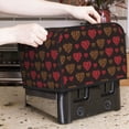 thumbnail image 7 of Honeii Gold Glitter Heart Print 4 slice Toaster Cover, Two Slice Toaster Dust-proof Cover For Kitchen Small Appliance and Fingerprint Protection, 7 of 7