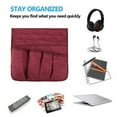 thumbnail image 2 of Anti-Slip Armrest Caddy Pocket Organizer for Sofa Couch Chair Recliner Loveseat, Storage for Phone, Book, Magazines, Armchair Remote Control Holder, 2 of 11