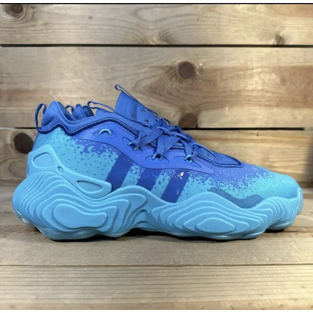NEW Mens 11.5 Ad-id-as Trae Young 3 “Lucid Cyan True Blue” Basketball Shoes IF5603