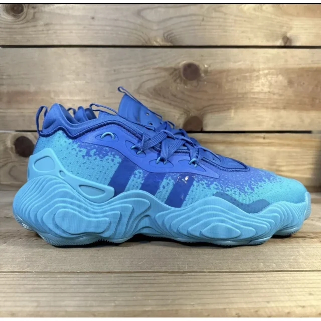 NEW Mens 11.5 Ad-id-as Trae Young 3 “Lucid Cyan True Blue” Basketball Shoes IF5603
