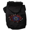 thumbnail image 3 of Pet, Dog  Cat Hoodie Rhinestone, "Fireworks", 3 of 7