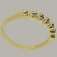 thumbnail image 4 of LBG British Made 14k Yellow Gold Natural Amethyst Womens Promise Ring - 33 size options - Size 6, 4 of 9