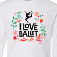 thumbnail image 4 of Inktastic Ballerina Dancer I Love Ballet Long Sleeve Youth T-Shirt, 4 of 5