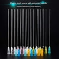 thumbnail image 4 of 24 Pcs Blunt Tip Dispensing Needle 8 Mixed Size Long Dispensing Tip - 16ga 12ga 10ga 9ga 8ga 7ga 6ga 5ga Blunt Needles for Refilling Liquids Vape Oil or Glue Applicator Multi-color, 4 of 9
