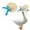 Sky Blue, variant on Event Decorations,Summer Hats For Porch Geese Adorable Flower Hats Colorful Options With Ribbon Accents Perfect For Outdoor Decor & Stylish Farmhouse Accents