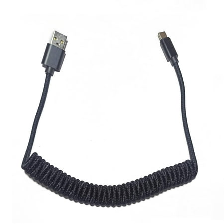 

SIEYIO Mechanical Keyboard Replacement Wire for Poker GH60 Micro USB Port Type-C to USB Port/USB V2 Coiled Cable