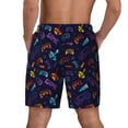 thumbnail image 4 of Goofa Games Printed Men's Swim Trunks Board Shorts Quick Dry Mens Swimming Trunks with Compression Liner,Breathable Fit Hawaii Beach Shorts-XX-Large, 4 of 9