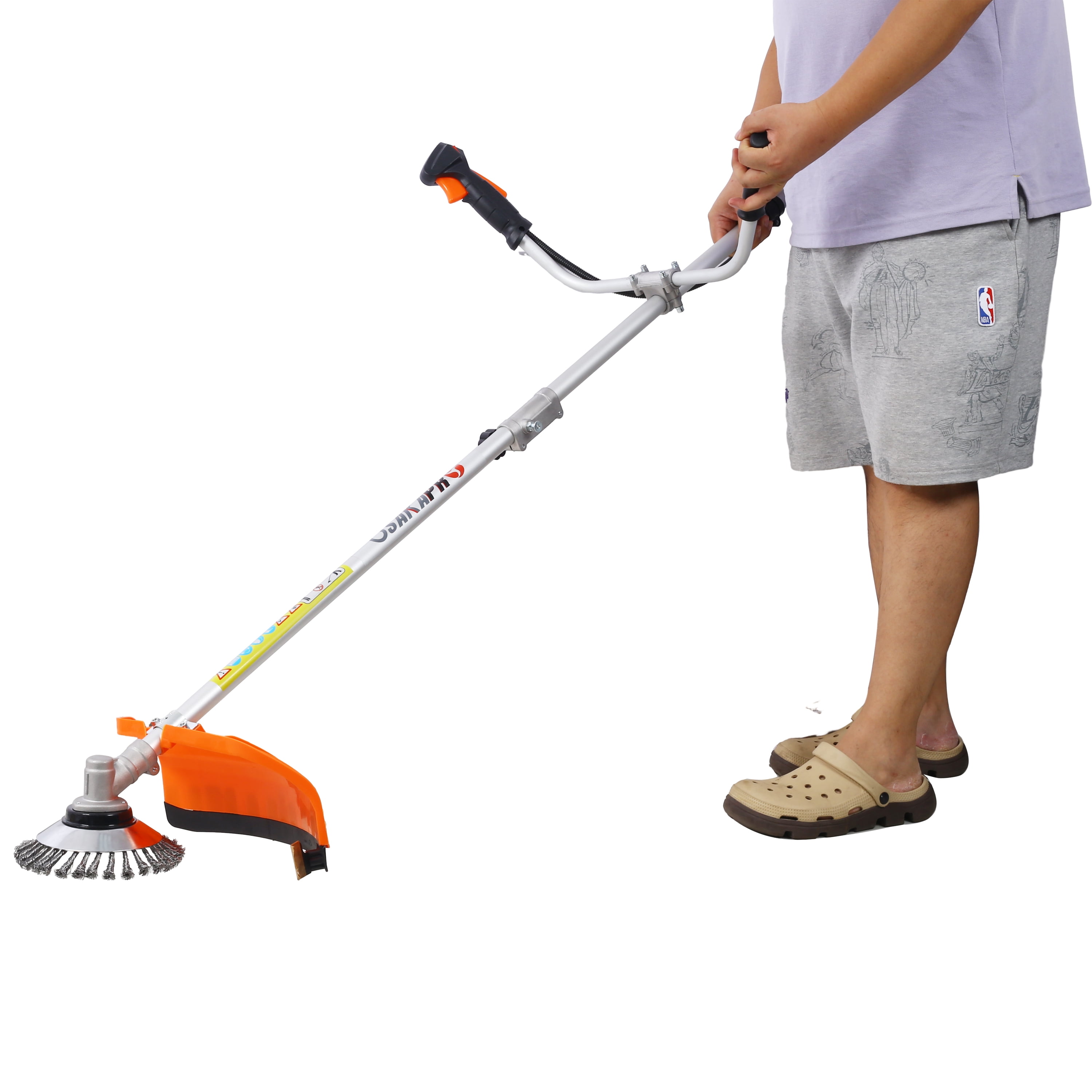 52cc Weed Wacker Gas Powered,3 in 1 Multifunction, String Trimmer, 8 inch Weed Wacker Attachments Heads,10" Metal 3T Blade,Rubber Handle , Shoulder & Strap Included, EPA Compliant