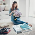 thumbnail image 6 of 6 Pack Clothes Storage Bag,Clear Sheet Storage Bags with Zipper,Plastic Sweater Storage Bins for Clothing, Vinyl Foldable Clothes Containers Organizers for Closet,Blankets,Bedding(White), 6 of 7