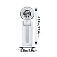 thumbnail image 3 of AuroraX White Portable Fan for Travel with Mister Handheld Fan Rechargeable with Water Mist Foldable Adjustable Speeds Turbo Ice Cooling Fans for Wedding Guests, 3 of 5