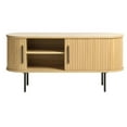 thumbnail image 4 of Unique Furniture Modern Sliding Door TV Lowboard in Natural Oak, 4 of 9