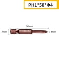 thumbnail image 1 of Lefu 50mm 1/4inch Hex Shank Screwdriver Bit Electric Impact Drill PH00 PH0 PH1 PH2, 1 of 8