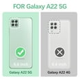 thumbnail image 2 of Annyojo for Samsung Galaxy A22 5G Phone Case [NOT for 4G] Cute 6D Astronaut Case with Stand Function,with Lanyard Luxury Plating Cover Luxury Case for Galaxy A22 5G Case, Cyan, 2 of 8