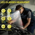 thumbnail image 6 of Rechargeable LED Motion Sensor Glasses Headlamp, 800 Lumens Dual Beam, 5 Modes with Detachable Lenses, for Running, Camping, Fishing, Cycling, Night Work, Outdoor Safety, 6 of 11