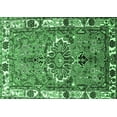 thumbnail image 1 of Ahgly Company Indoor Rectangle Persian Emerald Green Traditional Area Rugs, 8' x 10', 1 of 4