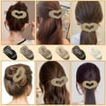 thumbnail image 7 of 6 Pcs Flat Hair Clip, Hair Claw Clips Women, Curved Design Strong Hold Claw Clips for Thick Thin Fine Hair for Women and Girls, 7 of 7