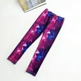 thumbnail image 3 of Tfken Trousers For Girls Children Slim-Leg Casual Tie Dye Elastic Waist Soft Outdoor Pants Purple Size 7-8 Years, 3 of 7