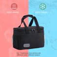 thumbnail image 4 of El bolso portátil grande del bolso de la fiambrera espesó el paquete del aislamiento térmico del paquete de la prenda impermeable del papel de aluminio, 4 of 5