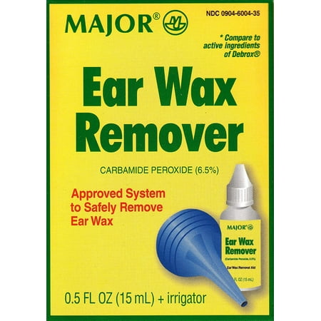 Ear Drops Earwax Removal Aid 0.5 fl oz By Major Compare to Debrox