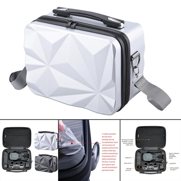 Estuche rígido para el 3 y accesorios Fácil de a prueba de golpes, con cómoda correa para el hombro - PLATA Yotijar Estuche de transporte